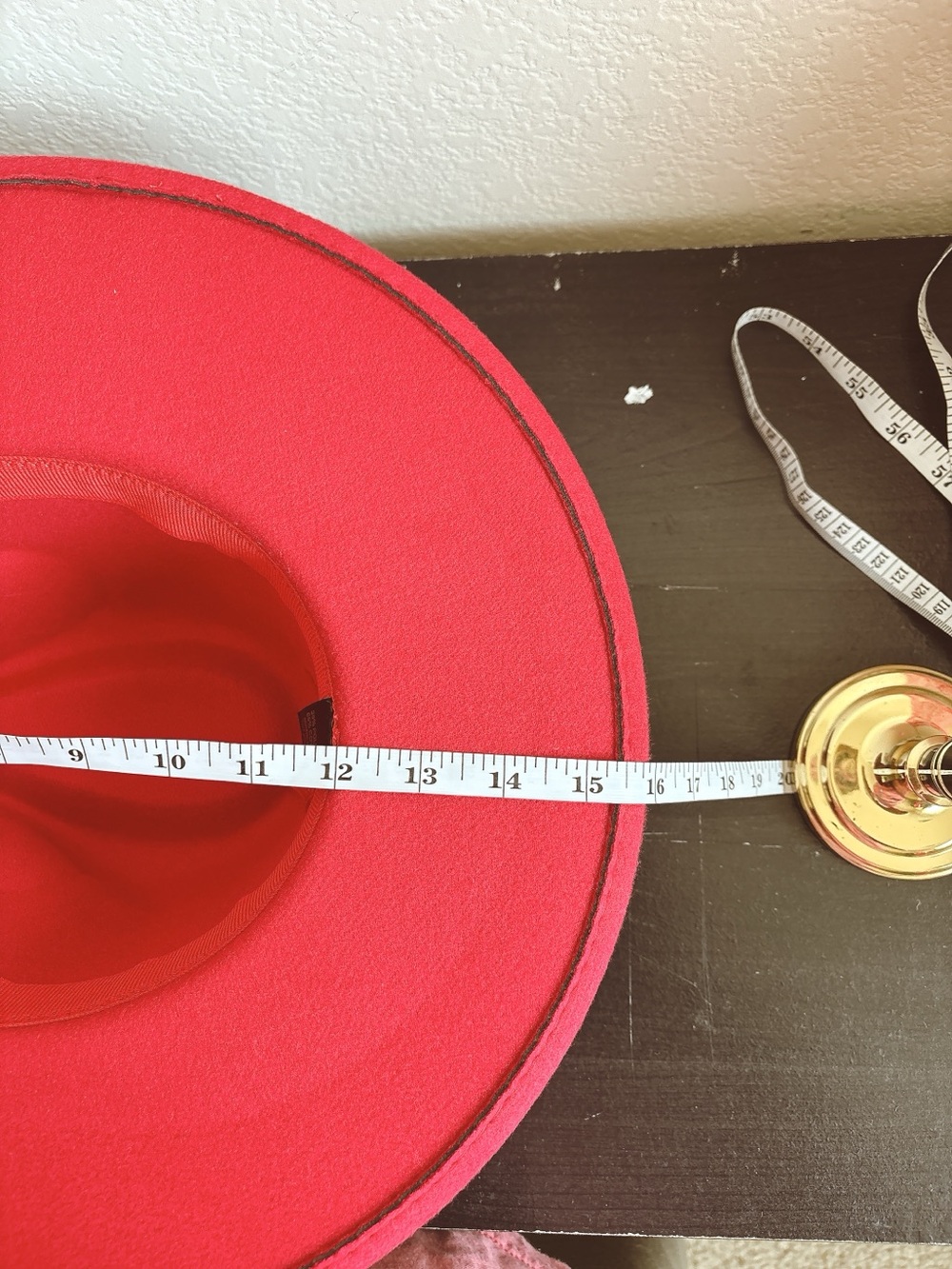 Red Fedora Hat - Classic Women's Felt Fedora - Picture 6 of 6